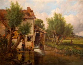 An Old Mill near Worcester, 1880